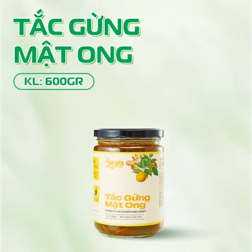 Tắc Gừng Mật Ong Lạc Yên Foods, Thơm Ngon Bổ Dưỡng, Có Nhiều Miếng Tắc và Gừng Để Ngậm Thơm Ngon