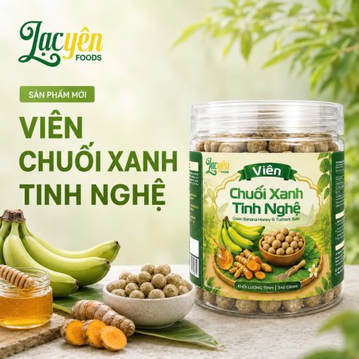 Viên chuối xanh tinh nghệ