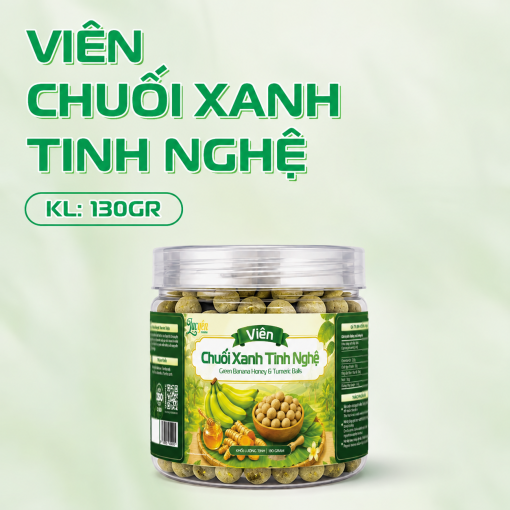 Viên chuối xanh tinh nghệ