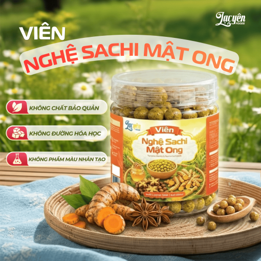Viên nghệ sachi mật ong
