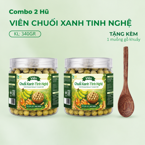 Viên chuối xanh tinh nghệ