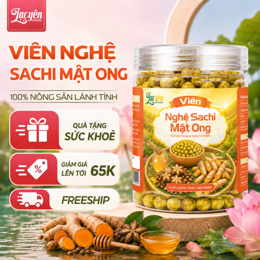 Viên nghệ sachi mật ong
